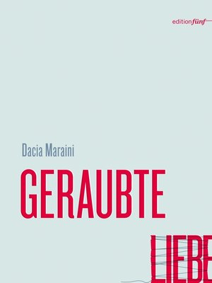 cover image of GERAUBTE LIEBE